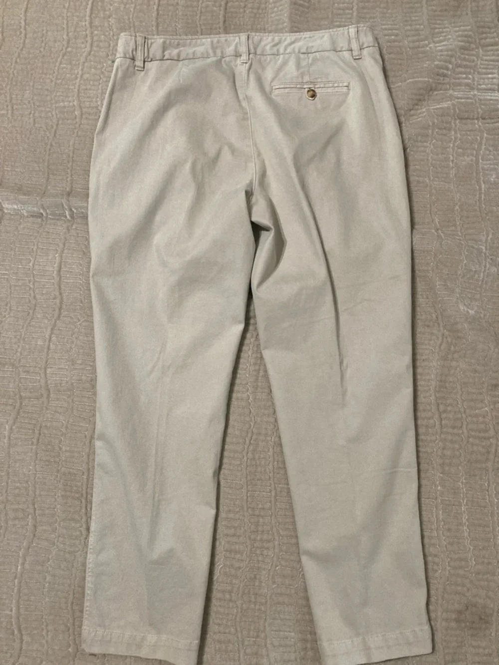 Coldwater Creek women’s Light Beige Straight-Leg Chinos, size 14 petite - Picture 4 of 7